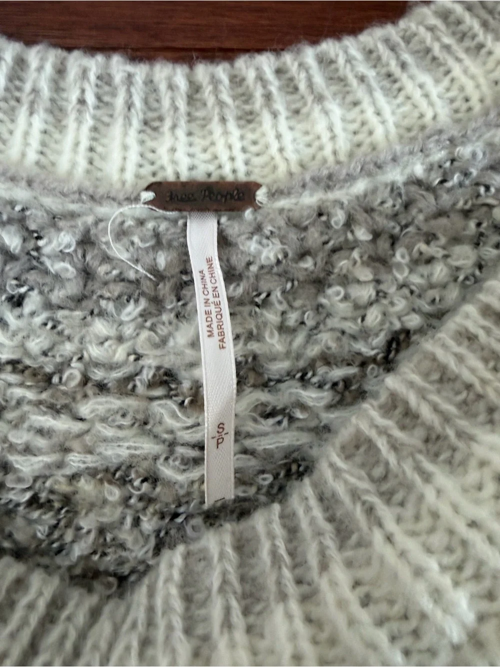 Free People Home for the Holidays Cropped Fair Isle Crew Sweater Small